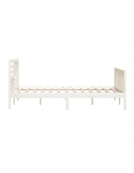 Giroletto Bianco in Legno Massello 160x200 cm