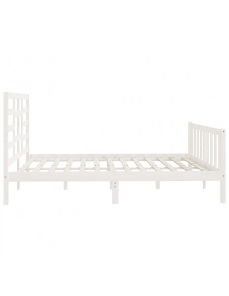 Giroletto Bianco in Legno Massello 180x200 cm Super King