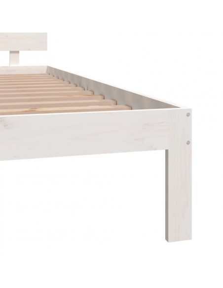 Giroletto Bianco in Legno Massello 180x200 cm Super King