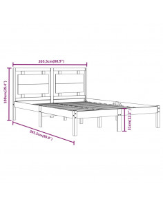Giroletto Bianco in Legno Massello 200x200 cm
