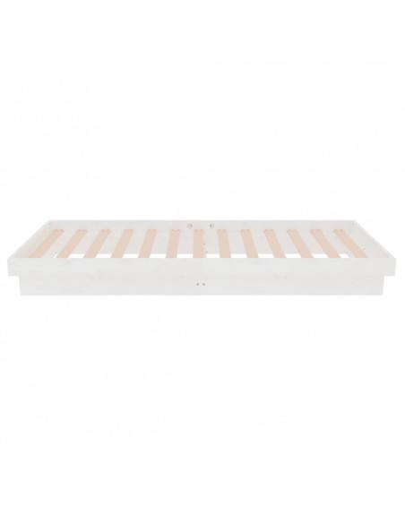Giroletto Bianco in Legno Massello 75x190 cm Small Single