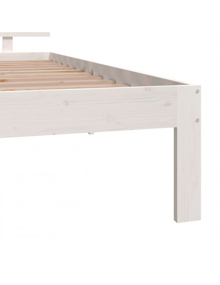 Giroletto Bianco in Legno Massello 90x190 cm Single