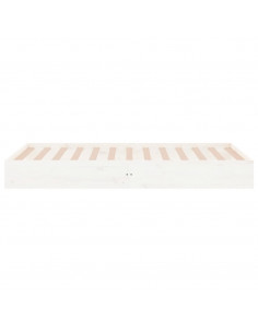 Giroletto Bianco in Legno Massello 90x200 cm 2