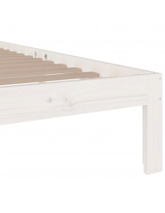 Giroletto Bianco in Legno Massello 90x200 cm 2