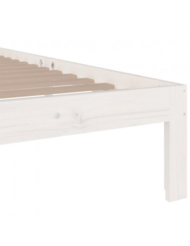 Giroletto Bianco in Legno Massello 90x200 cm