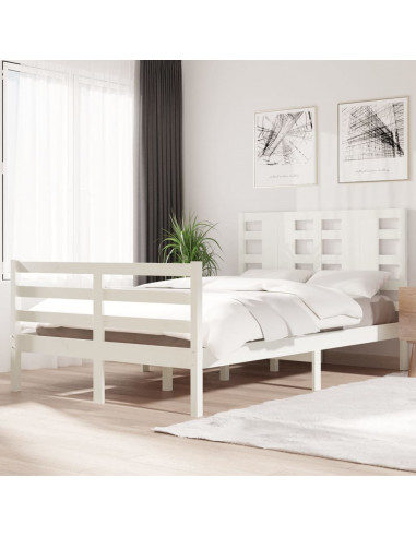 Giroletto Bianco in Legno Massello di Pino 120x200 cm