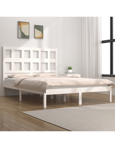 Giroletto Bianco in Legno Massello di Pino 120x200 cm