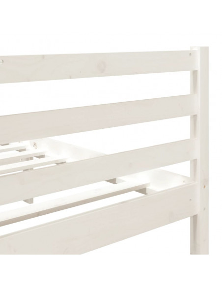 Giroletto Bianco in Legno Massello di Pino 140x190 cm