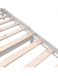 Giroletto Bianco in Legno Massello di Pino 140x190 cm