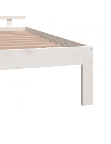 Giroletto Bianco in Legno Massello di Pino 140x190 cm