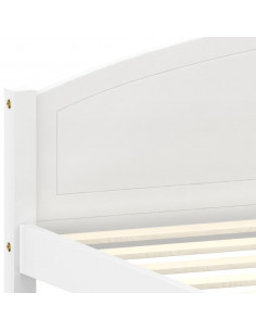 Giroletto Bianco in Legno Massello di Pino 140x200 cm 2