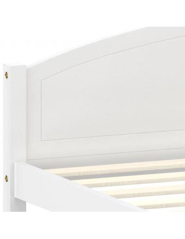 Giroletto Bianco in Legno Massello di Pino 140x200 cm