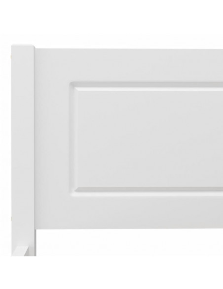 Giroletto Bianco in Legno Massello di Pino 140x200 cm