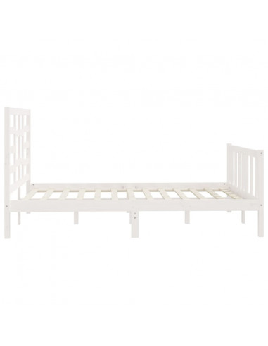 Giroletto Bianco in Legno Massello di Pino 140x200 cm