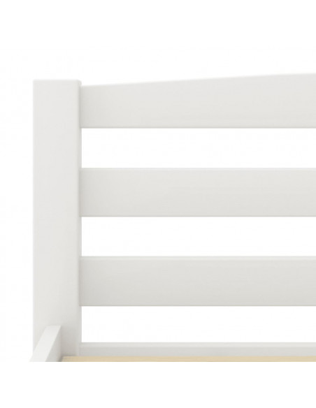 Giroletto Bianco in Legno Massello di Pino 140x200 cm