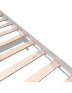 Giroletto Bianco in Legno Massello di Pino 140x200 cm