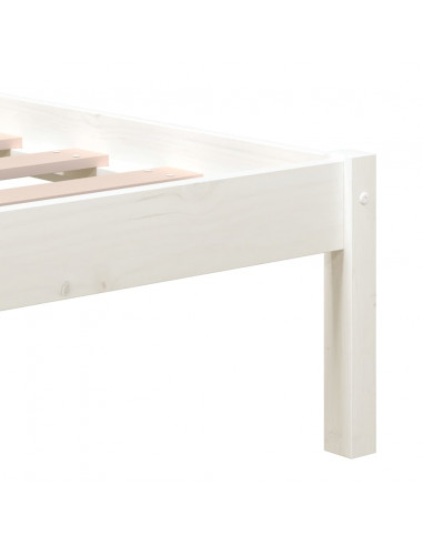 Giroletto Bianco in Legno Massello di Pino 140x200 cm