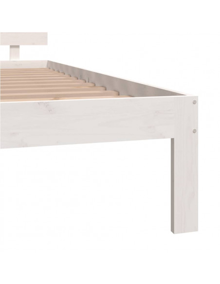 Giroletto Bianco in Legno Massello di Pino 140x200 cm