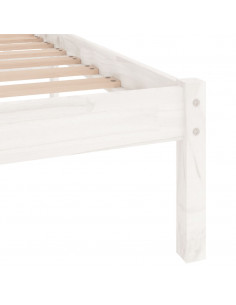 Giroletto Bianco in Legno Massello di Pino 140x200 cm