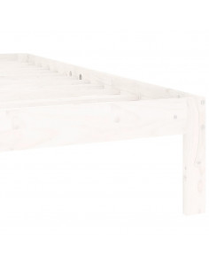 Giroletto Bianco in Legno Massello di Pino 140x200 cm 2