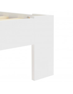 Giroletto Bianco in Legno Massello di Pino 160x200 cm 2