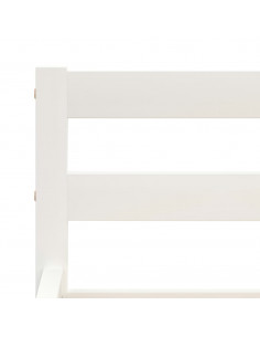 Giroletto Bianco in Legno Massello di Pino 160x200 cm