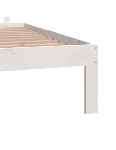 Giroletto Bianco in Legno Massello di Pino 160x200 cm