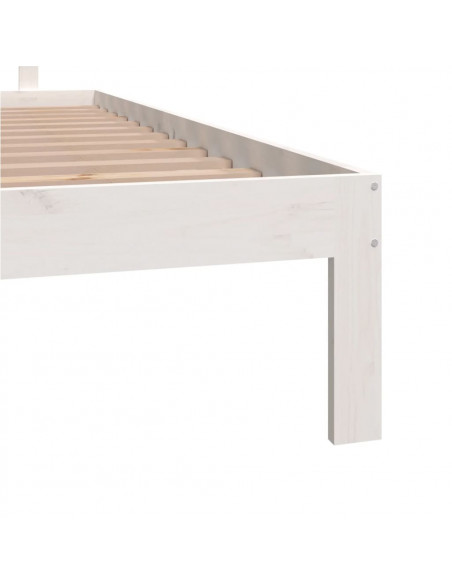 Giroletto Bianco in Legno Massello di Pino 160x200 cm