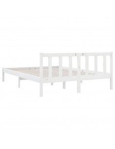 Giroletto Bianco in Legno Massello di Pino 160x200 cm