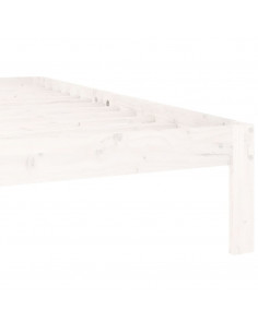 Giroletto Bianco in Legno Massello di Pino 160x200 cm