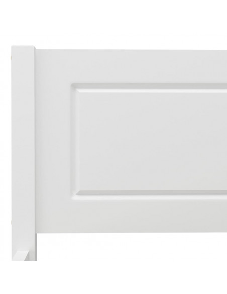Giroletto Bianco in Legno Massello di Pino 180x200 cm