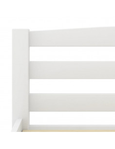 Giroletto Bianco in Legno Massello di Pino 180x200 cm