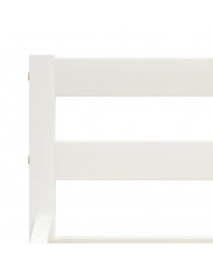 Giroletto Bianco in Legno Massello di Pino 180x200 cm