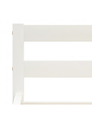 Giroletto Bianco in Legno Massello di Pino 180x200 cm