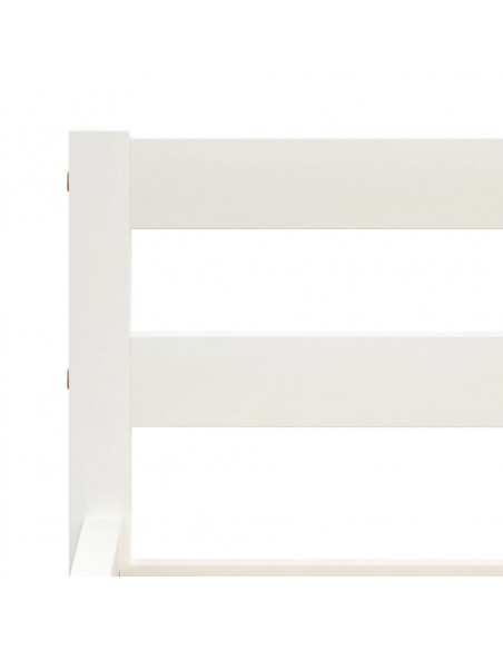Giroletto Bianco in Legno Massello di Pino 180x200 cm