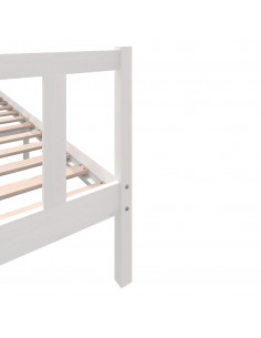 Giroletto Bianco in Legno Massello di Pino 200x200 cm 2