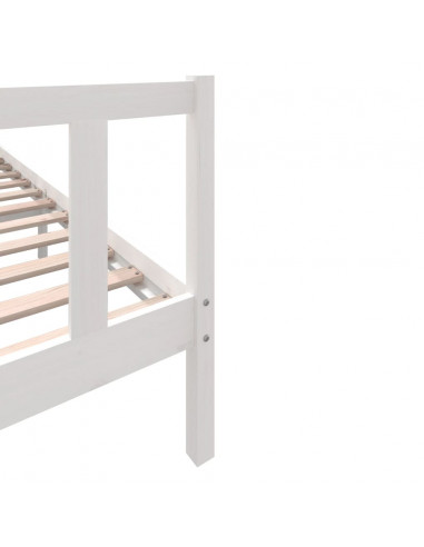 Giroletto Bianco in Legno Massello di Pino 200x200 cm