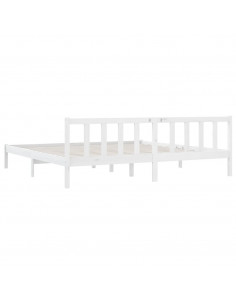 Giroletto Bianco in Legno Massello di Pino 200x200 cm