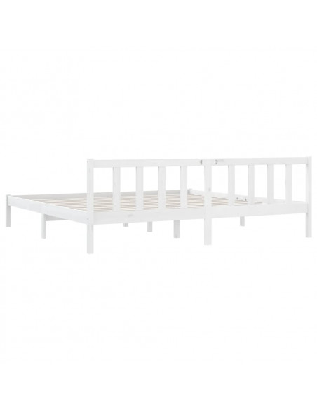 Giroletto Bianco in Legno Massello di Pino 200x200 cm