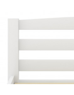 Giroletto Bianco in Legno Massello di Pino 90x200 cm