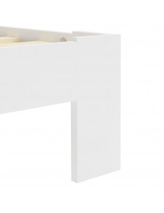 Giroletto Bianco in Legno Massello di Pino 90x200 cm