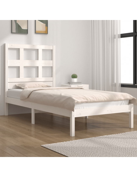 Giroletto Bianco in Legno Massello di Pino 90x200 cm