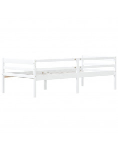 Giroletto Bianco in Legno Massello di Pino 90x200 cm