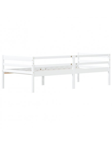 Giroletto Bianco in Legno Massello di Pino 90x200 cm