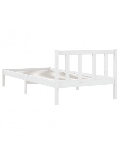 Giroletto Bianco in Legno Massello di Pino 90x200 cm