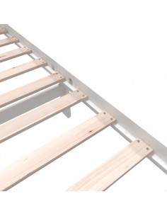 Giroletto Bianco in Legno Massello di Pino 90x200 cm