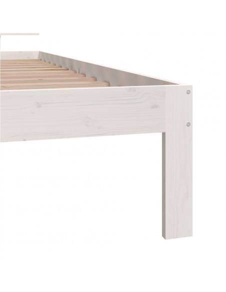 Giroletto Bianco in Legno Massello di Pino 90x200 cm