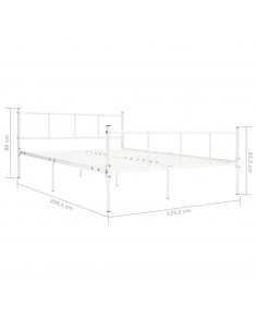 Giroletto Bianco in Metallo 120x200 cm