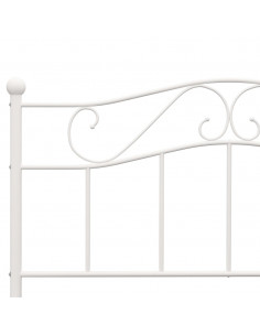 Giroletto Bianco in Metallo 160x200 cm