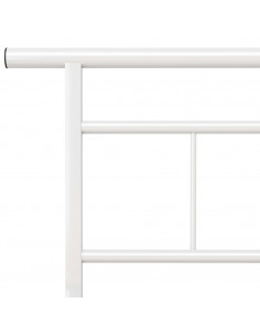 Giroletto Bianco in Metallo 180x200 cm